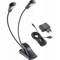 K&M Lampe de pupitre 2 bras 4 Leds avec alim - Vue 1